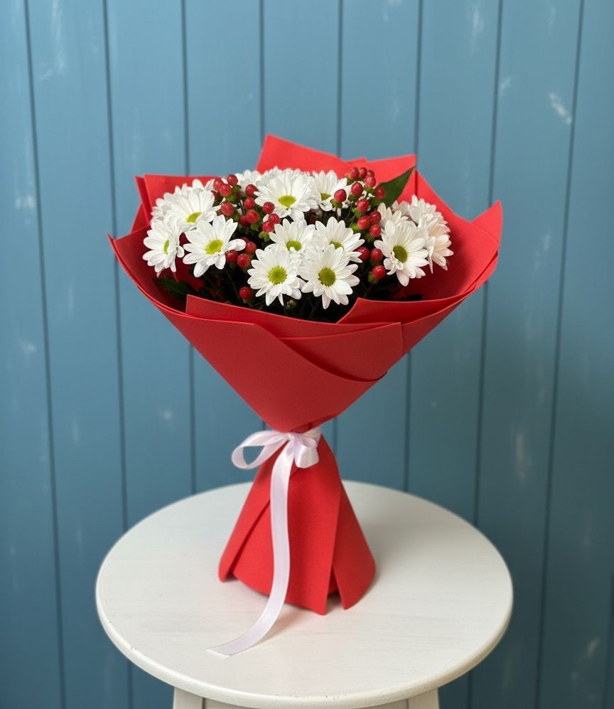 Букет цветов из: Хризантемы в Бутырке