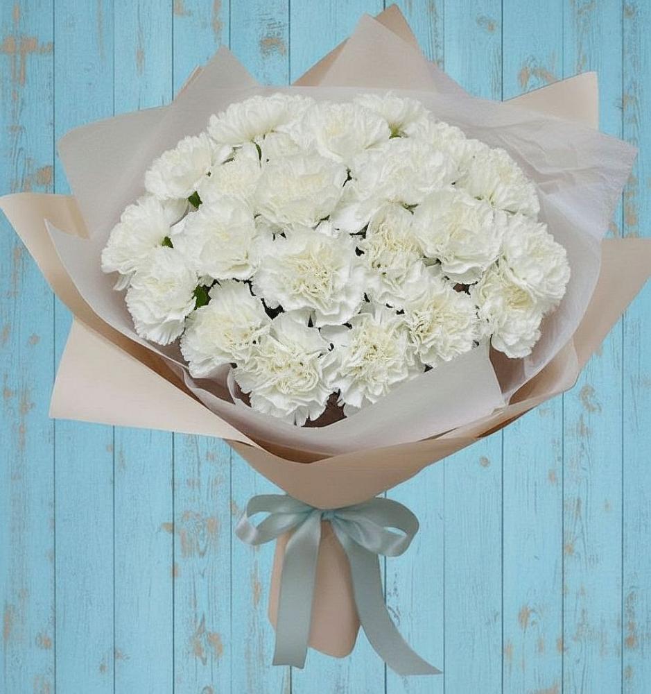 Букет цветов из: Гвоздики в Бутырке