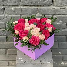 Цветочная композиция из Розы в коробке в Бутырке