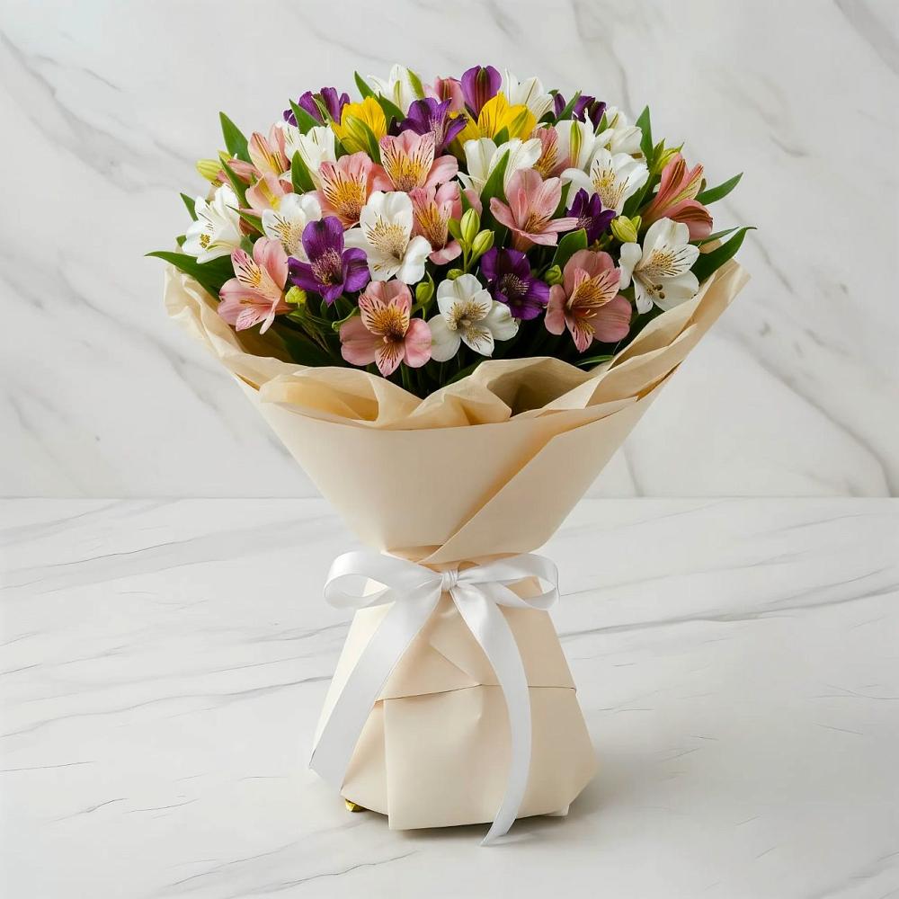 Букет цветов из: Альстромерии в Бутырке