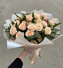 Букет Кремовые розы Латте в Бутырке