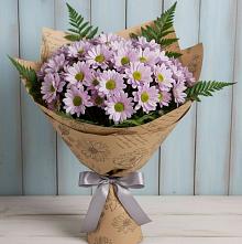 Букет цветов из:  Хризантемы #REPLACE_PRED# Бутырке