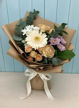Букет цветов из:  Герберы и Хризантемы в Бутырке