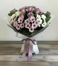Букет цветов из:  Хризантемы и Розы в Бутырке