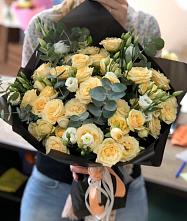 Букет цветов из:  Розы и Лизиантусы #REPLACE_PRED# Бутырке