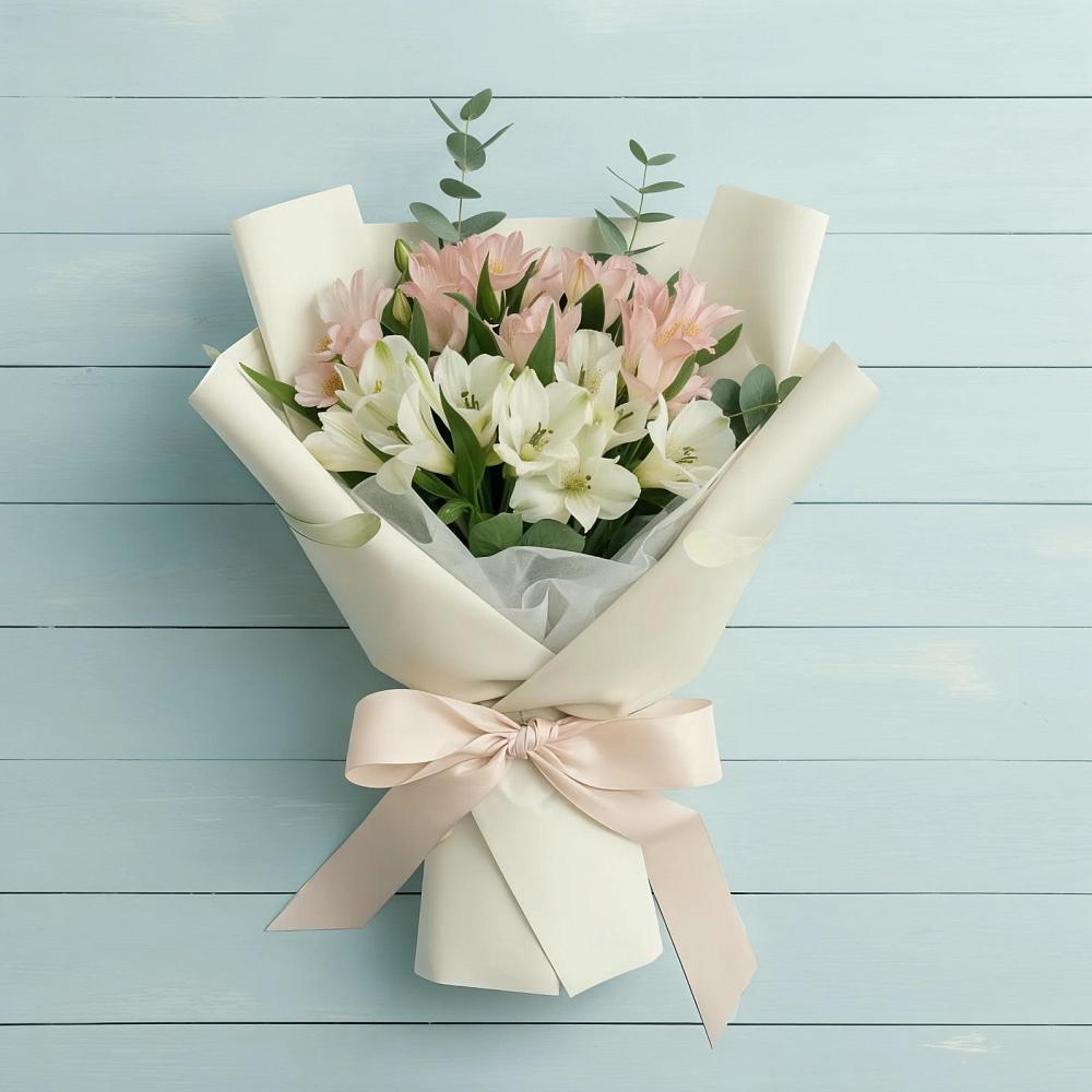 Букет цветов из: Альстромерии в Бутырке