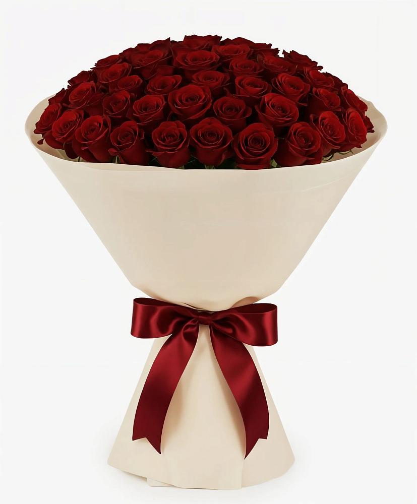 Букет 101 Бордовая роза Блэк Бакарра в Бутырке